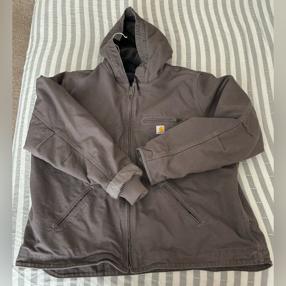 Carhartt Loose-Fit Washed Duck Sherpa-Lined Jacket women’s xxl (20) *IRREGULAR*
